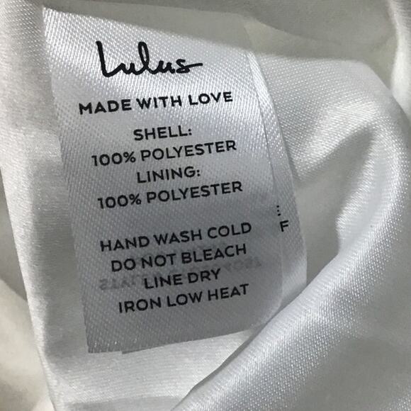 LULU'S SZ M Glamorous Element White Lurex Tie-Strap Bustier Midi Dress NEW B75 - Picture 4 of 9